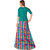 Saadhvi Multicolor Taffeta Silk Checkered Lehenga Choli