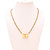 MissMister Gold plated Brass Double wati with black bead Mangalsutra Necklace jewellery for Women