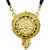 MissMister Gold plated Brass Round shaped colorful Meenakari traditional Mangalsutra Tanmaniya necklace jewellery for Women