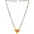 MissMister Gold Plated Brass Heartshape Design Meenakari Mangalsutra Tanmaniya Ethnic Jewellery Necklace for Women Girls