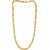 MissMister Gold Finish Brass Fiagro Link Design Fashion Necklace Chain for Men and Women