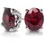 Ruby Stud Silver Earrings Lab Certified  Effective stone Ruby Stylish Silver Earrings BY CEYLONMINE