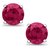 CEYLONMINE- Ruby silver earrings IGI Ruby stone stylish stud earrings for Women & Girls