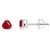 CEYLONMINE- Natural Ruby silver Plated Earring Lab Certified & Unheaed IGI Ruby(chuni) stone Earrings For Girls & Women