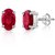 Ruby Stud Silver Earrings Lab Certified & Effective stone Ruby Stylish Silver Earrings BY CEYLONMINE