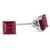 Ruby stone 92.5 sterling silver earrings for women & Girls Precious & astrological stone ruby(manik) stud earrings BY CEYLONMINE