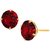 Certified Stone Ruby Gold Plaetd Designer stud  Earrings for Women  Girls Astrological Stone Ruby(manik) stud earrings BY CEYLONMINE