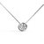 CEYLONMINE Natural American diamond pendant for girls & women stylish diamond silver pendant