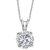 CEYLONMINE Certified single diamond stone silver metal pendant American Daimond stone locket/pendant for women & girls