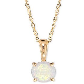 CEYLONMINE -opal pendant Gold Plated  5.25 ratti original & untreated stone locket for unisex