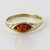 CEYLONMINE- Amber Stylish Ring  amber gold Plated Designer Ring For Unisex