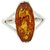CEYLONMINE- Natural GIA Amber Ring  For Men  Women Original  Certified Stone Amber Ring for astrological purpose