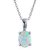 CEYLONMINE Certified opal pednant original  certified locket 5.25 ratti opal stone pendant in silver