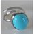 Turquoise/Firoza 5.25 Ratti Stone 92.5 Sterling Silver Ring(Firoza Anguthi) Igi Turquoise Good Quality Stone Ring For Men & Women By Ceylonmine
