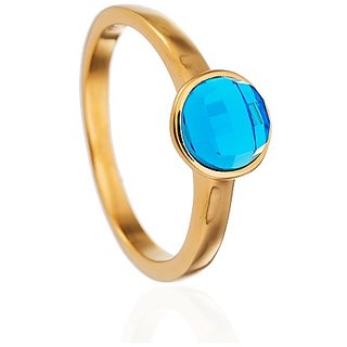 Ceylonmine- Turquoise Firoza 9.25 Ratti Stone Panchdhatu(Gold Plated Ring) Adjustable Ring Igi Turquoise Gemstone Stylish Ring For Astrological Purpose