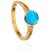 Ceylonmine- Turquoise Firoza 9.25 Ratti Stone Panchdhatu(Gold Plated Ring) Adjustable Ring Igi Turquoise Gemstone Stylish Ring For Astrological Purpose