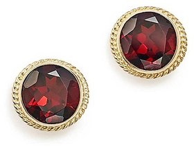 Natural & Original Hessonite/Gomed Stud Gold Plated Designer Earrings For Women & Girls By Ceylonmine