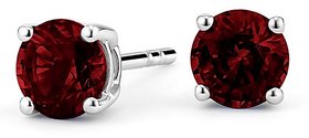 Ceylonmine- Igi Hessonite Stone Stud Earrings For Women & Girls Natural & Original Stone Gomed Stud Earrings For Astrological Purpose