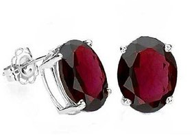 Lab Certified Gemstone Gomed Stud Silver Stylish Earrings For Women & Girls Original & Natural Hesonite/Gomed Earrings By Ceylonmine