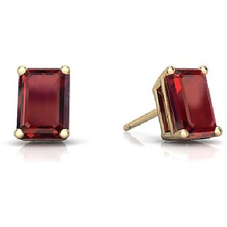 Unheated & Untreated Gomed Stud Earrings Igi Hessonite Stud Gold Plated Earrings For Women & Girls By Ceylonmine