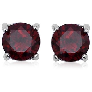 Lab Certified Gemstone Gomed Stud Silver Stylish Earrings For Women  Girls Original  Natural Hesonite/Gomed Earrings By Ceylonmine