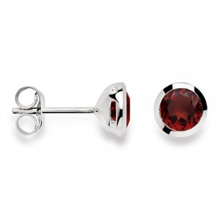 Gomed Stud Earrings Unheated  Astrological Gemstone Silver Earrings For Girls  Women By Ceylonmine