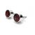 Natural & Original Hessonite/Gomed Stud Silver Designer Earrings For Women & Girls By Ceylonmine