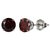 Hessonite(Garnet) Stud Silver Earrings Lab Certified  Effective Stone Gomed Stylish Silver Earrings By Ceylonmine