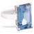 Ceylonmine- Igi Blue Topaz Stone Stylish Ring Silver 7.75 Carat Topaz Sterling Silver Ring For Men  Women