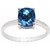 Ceylonmine- Blue Topaz Stylish Ring 7.25 Carat Unheated Igi Topaz Sterling Silver Designer Ring For Unisex