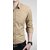 Smunk Fashion Dotted Beige Full Sleeve Cotton Casual Shirt For Men