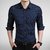 Smunk Fashion Dotted Navy Full Sleeve Cotton Casual Shirt For Men