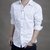 Men Moments Dotted White Cotton Casual Shirt For Men