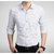 Men Moments Dotted White Cotton Casual Shirt For Men