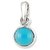 Ceylonmine 7.25 Sterling Silver/ White Gold Plated Stylish Firoza Pendant For Women & Girls ( Firoza Firoza Stone )