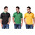 Ketex Men's Multicolor Polo Collar Pack Of 3 T-Shirts