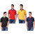 Ketex Men's Multicolor Polo Collar Pack Of 4 T-Shirts