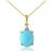 Ceylonmine- Turquoise Gold Plated Pendant 9.25 Ratti Original  Good Qualilty Firoza Turquoise Gold Plated Pendant / Locket For Girl  Women