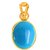 Ceylonmine- 9.25 Ratti Turquoise Pendant Stone Original & Gli Certified Stone Firoza Gold Plated Pendant For Women & Girls