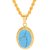 Ceylonmine- 9.25 Firoza Gold Plated Stylish Turquoise Pendant For Women & Girls ( Firoza Turquoise Stone )
