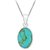 Ceylonmine- Turquoise Silver Pendant 9.25 Ratti Original & Good Qualilty Firoza Turquoise Silver Pendant / Locket For Girl & Women