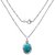 Ceylonmine- 9.25 Ratti Turquoise Pendant Stone Original & Gli Certified Stone Firoza Silver Pendant For Women & Girls