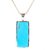 Ceylonmine -Firoza Pendant Original  Unheated Stone 9.25 Ratti Firoza Firoza Silver Plated Pendant For Women  Girl