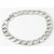Shiv Jagdamba 13Mm Widthcurban Curb Link Chain Silver Stainless Steel Bracelet For Men And Women