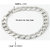 Shiv Jagdamba 13Mm Widthcurban Curb Link Chain Silver Stainless Steel Bracelet For Men And Women