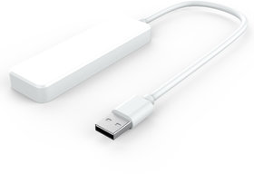 Usb 4 Port Hub (White) For Your Computers, Mobile Phones Etc...By Tinsley