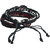 Shiv Jagdamba Peace Free Bird Charm Batman Charm Rope Type Multicolor Leather Bracelet For Men And Women