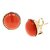 Ceylonmine - Red Coral Stud Earring Precious Gemsotne Munga Gold Plated Earring For Women