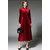 Vivient Women Maroon Buttoned Velvet Dress