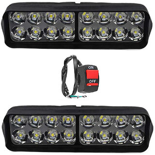 Fog Light 16 Led 2 Pcs with 1 On/Off Switch
